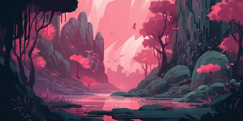 自然界的梦幻背景,插画/手绘图,插画/手绘图库,插画/手绘图下载,插画/手绘